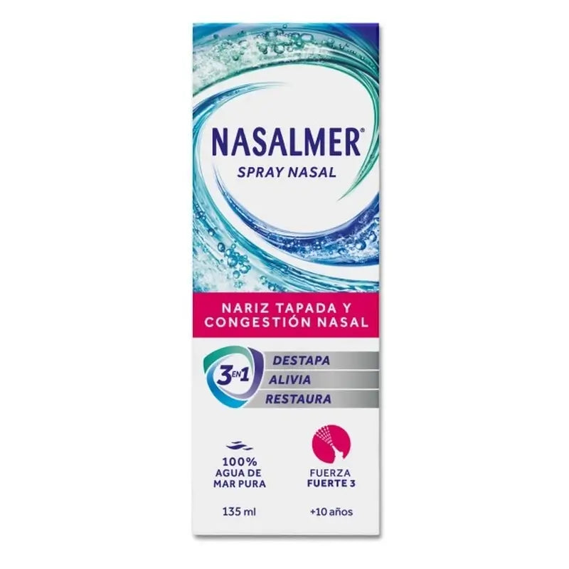 Nasalmer Strong, Abschwellung und Tiefenreinigung der Nase, 135 ml Spray