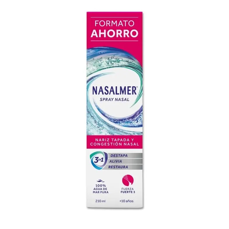 Nasalmer Strong, Abschwellung und Tiefenreinigung der Nase, 210 ml Spray