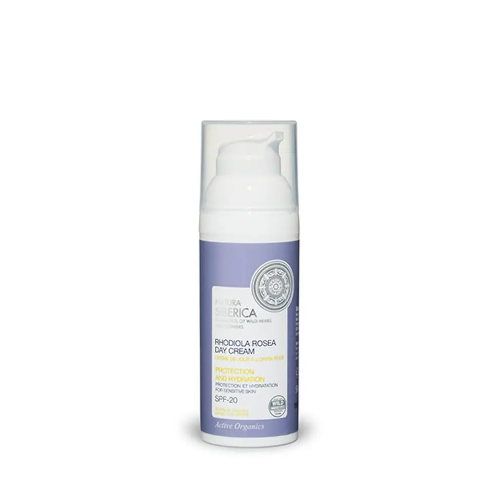 Natura Siberica Tagescreme für empfindliche Haut, schützend und feuchtigkeitsspendend, 50 ml