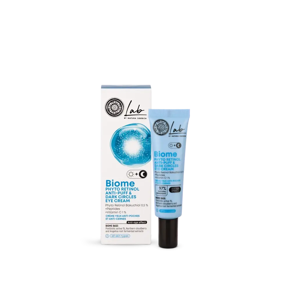 Natura Siberica Phytoretinol Creme zur Bekämpfung von dunklen Augenringen und Schwellungen um die Augen, 30 ml