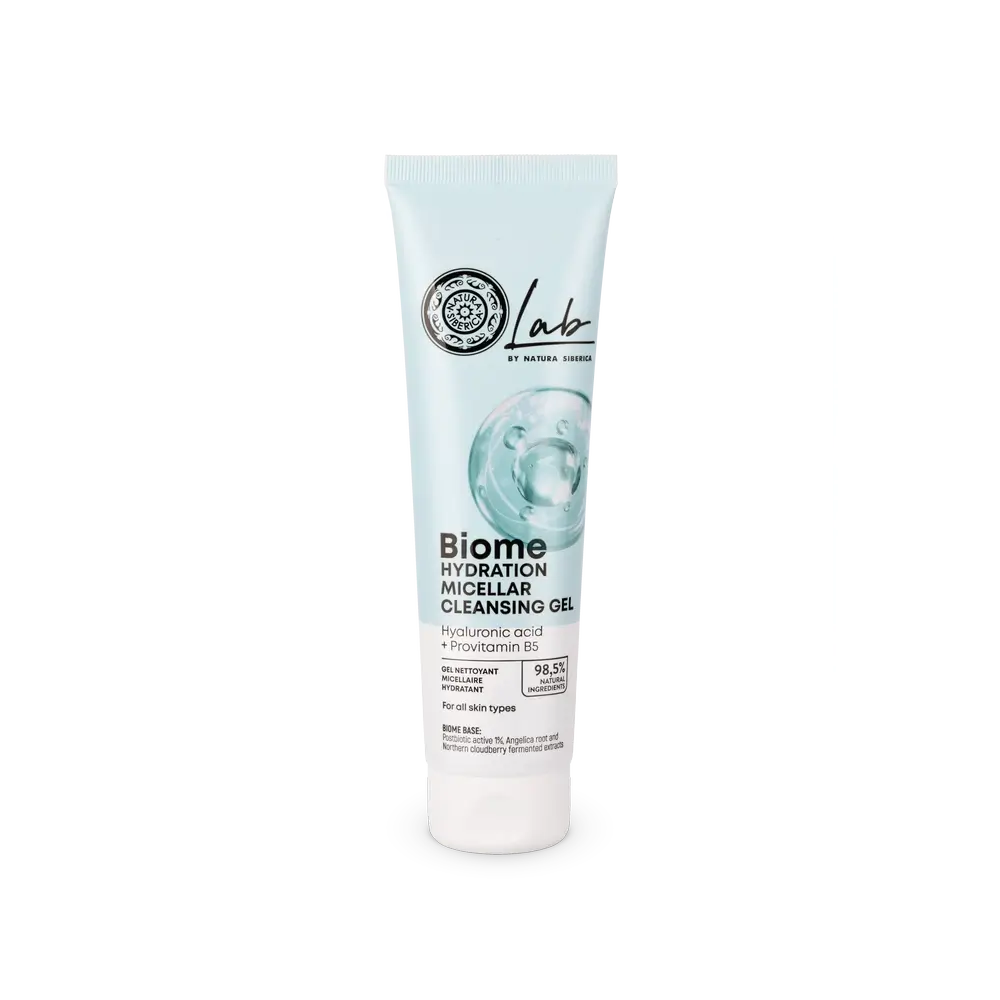 Natura Siberica Feuchtigkeitsspendendes Mizellen-Reinigungsgel für das Gesicht, 140 ml