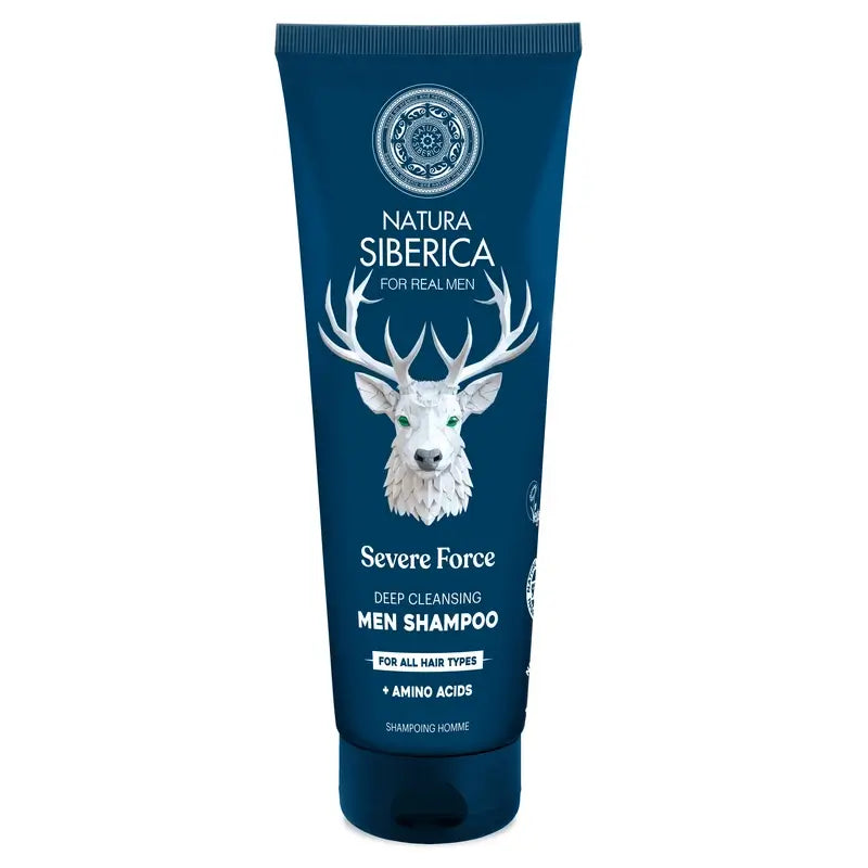 Natura Siberica Männer Wild Arctic. Tiefenreinigendes Shampoo, 200 ml