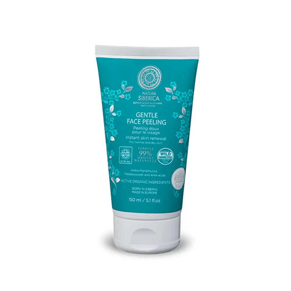 Natura Siberica Sanftes Gesichtspeeling für normale bis trockene Haut, sofortige Hauterneuerung, 150 ml