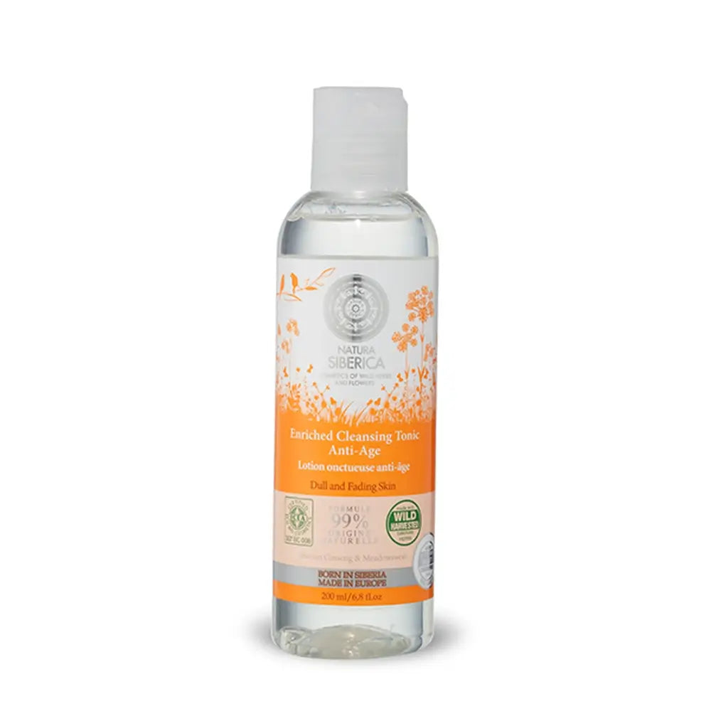 Natura Siberica Enriched Anti-Age Cleansing Toner, für müde und fahle Haut, 200 ml