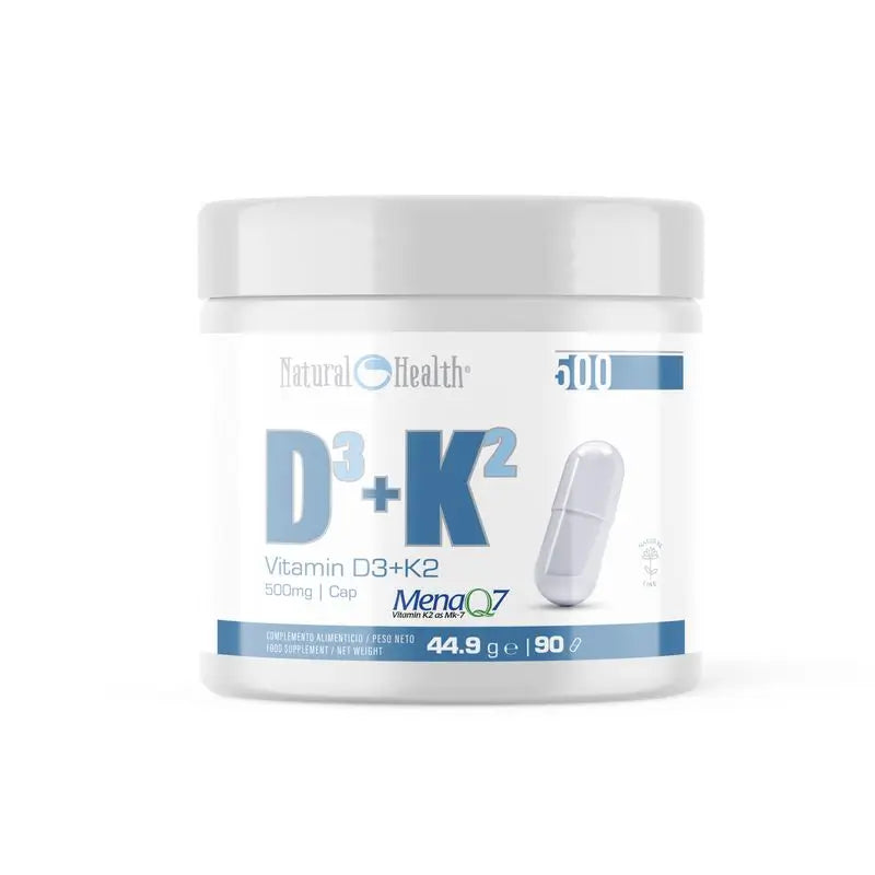 Natural Health Vitamin D3 4000Ui+K2 Menaq7, 90 Kapseln