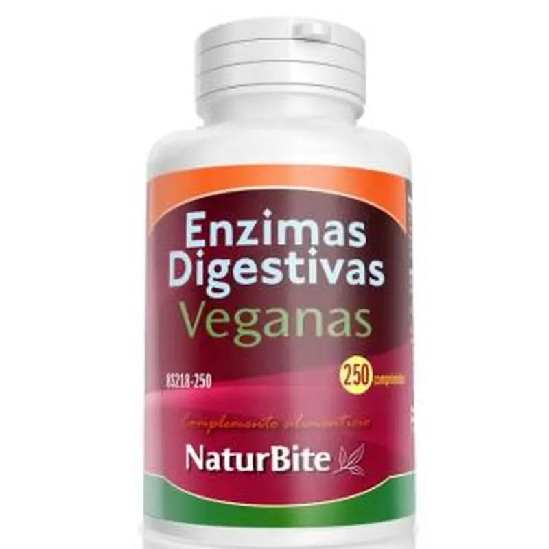 Naturbite Vegan Digestive Enzymes 250 Tablets