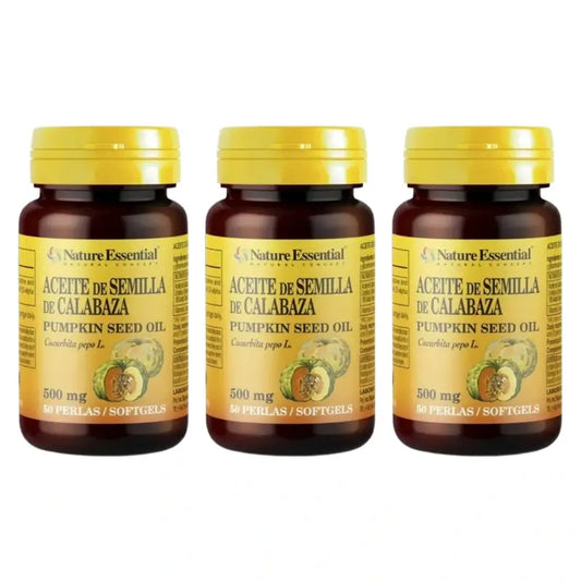 Nature Essential Kürbiskernöl Pack 3 x 50 Perlen