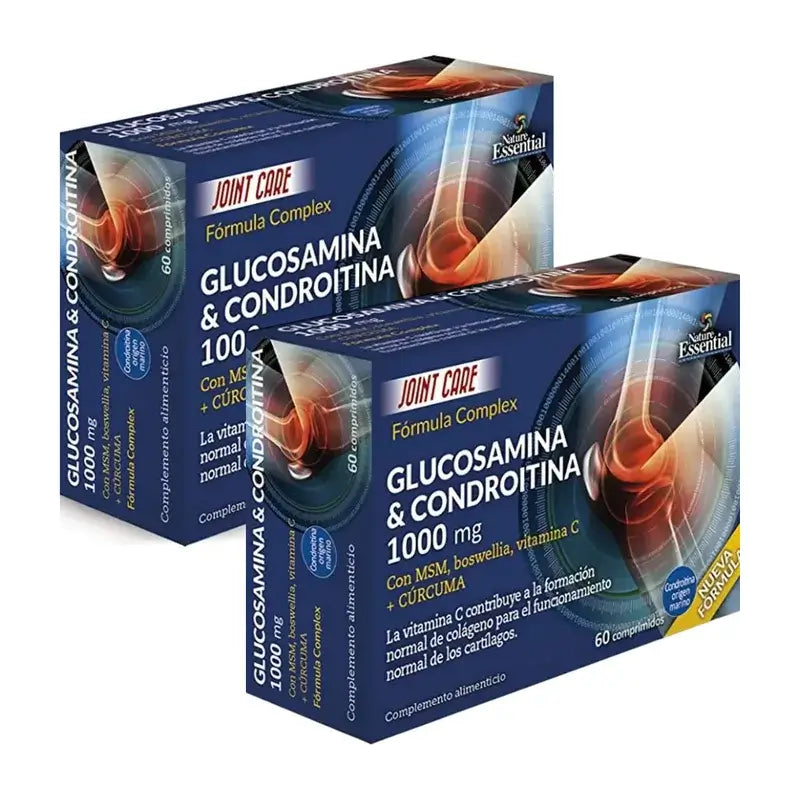 Natur Wesentliche Blister Glucosamin + Chondroitin + Msm, 2X60 Kapseln