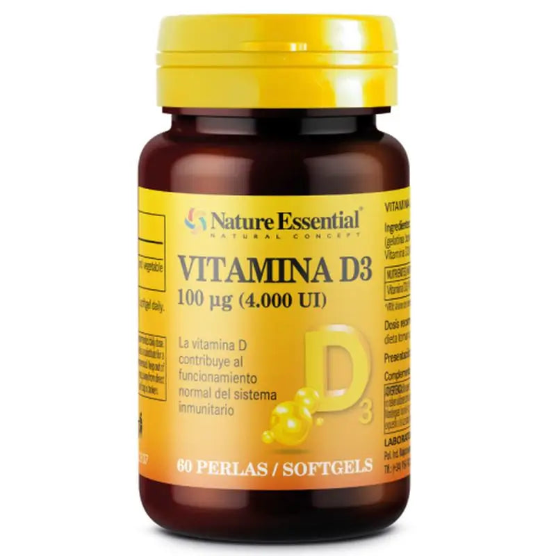 Natur Essential Vitamin D3 , 60 Perlen