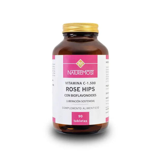 Naturemost Vitamin C Rose Hips L.Sustained 1500 Mg , 90 tablets