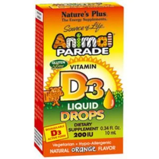 Natures Plus Animal Parade Vit.D3 Drops 10Ml.