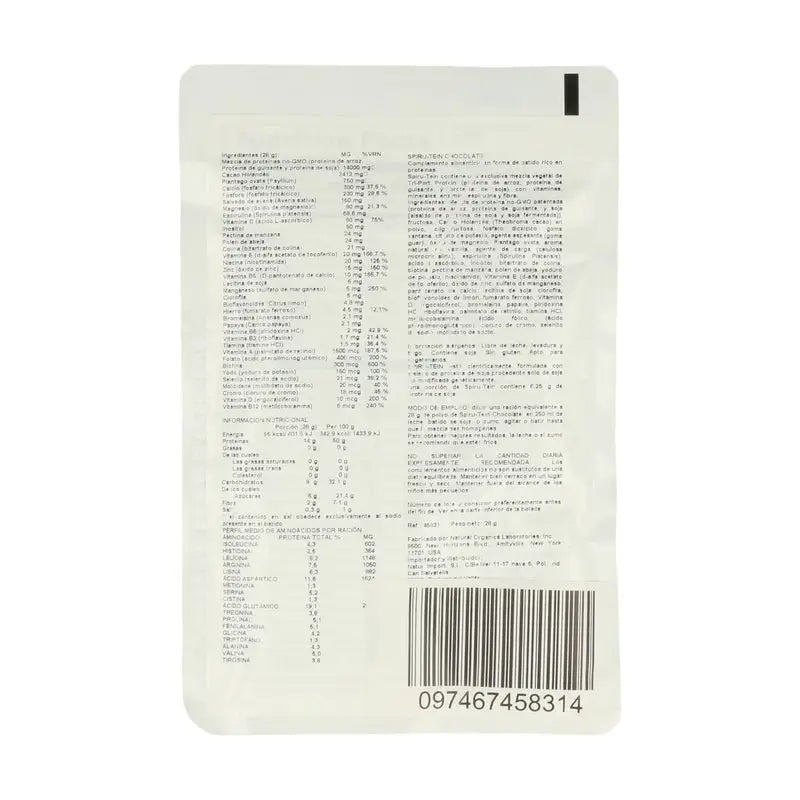 Natures Plus Spiru-Tein Schokolade, 28 g, Umschläge