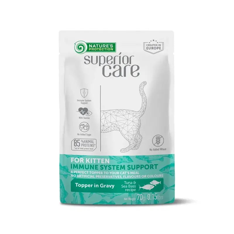 Naturen Schutz Detox Kätzchen Immunsystem Thunfisch & Seebarsch 24X70Gr