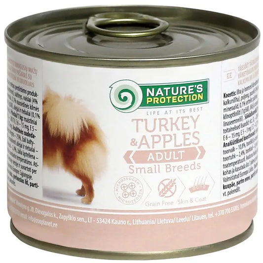Natures Protection für erwachsene kleine Hunde Pute & Apfel, 6X200G