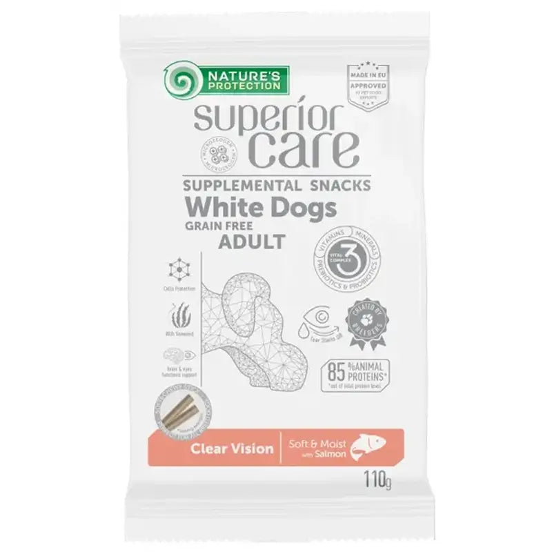 Naturen Schutz Sc Weiß Hund Snack Vision Getreide frei Lachs 110Gr