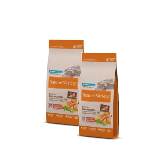 Nature's Variety Welpen Medium Atlantischer Lachs Getreidefrei 12 kg, 2er-Pack
