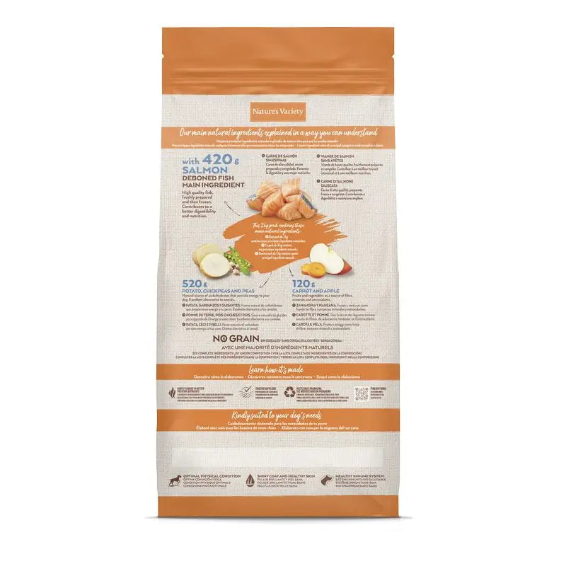 Nature'S Variety Canine Adult Original Med Max Lachs 2Kg, Hundefutter