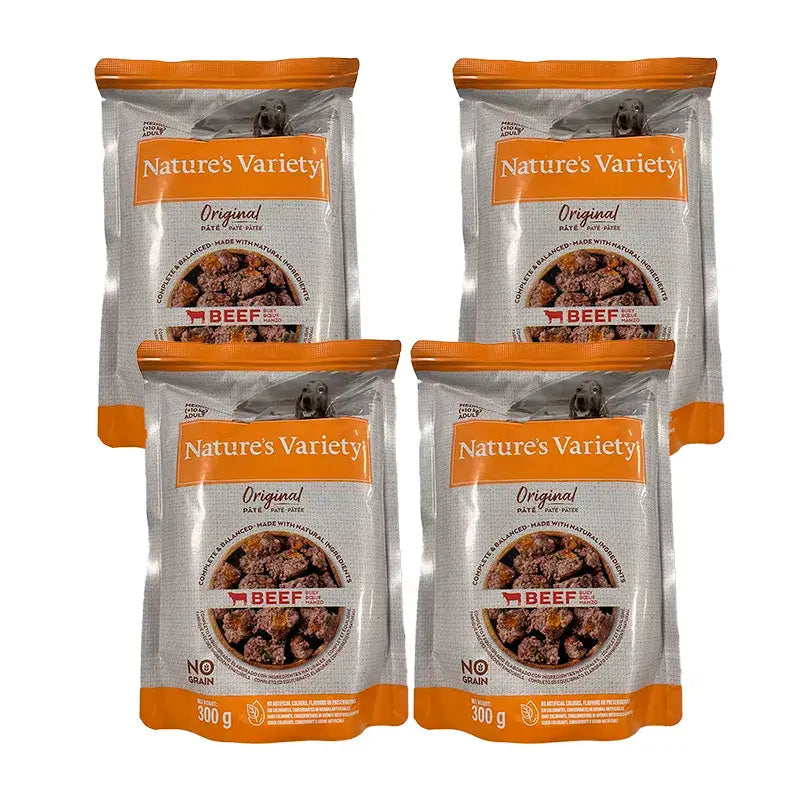 Nature'S Variety Canine Original Original Adult Pate Med Max Pack 4X300Gr, Nassfutter für Hunde