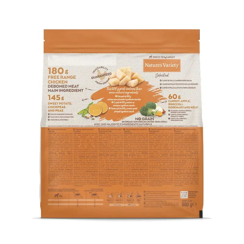 Nature'S Variety Canine Selected Adult Mini Pollo Campero 600Gr, Hundefutter
