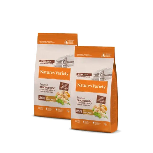 Nature'S Variety Cat Healthy Grain Sterilized Huhn, 2er-Pack à 7 kg