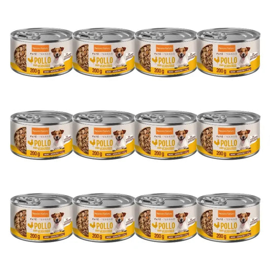 Nature'S Variety Nassfutter für Hunde, Mini Adult, mit Huhn, Einzelportionen, 12 x 200 g