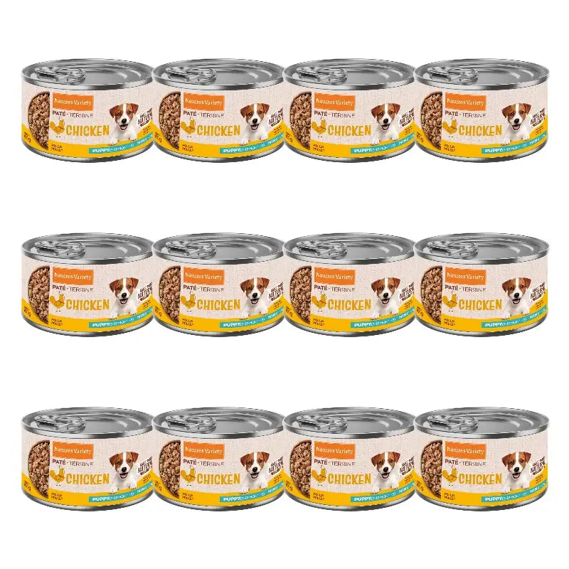Nature'S Variety Nassfutter für Hunde, Mini-Welpen, mit Huhn, Einzelportionen, 12 x 200 g