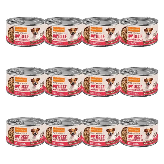 Nature'S Variety Nassfutter für Hunde, Mini, mit Rind, Einzelportionen, 12 x 200 g