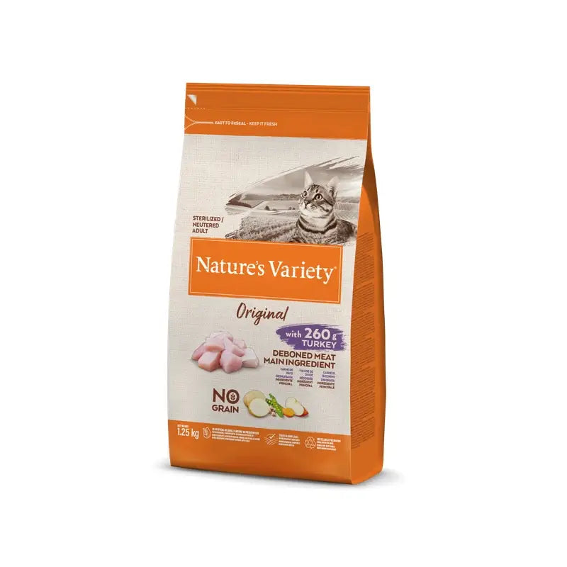 Nature'S Variety Feline Adult Original Sterilised Turkey 1,25Kg, Katzenfutter