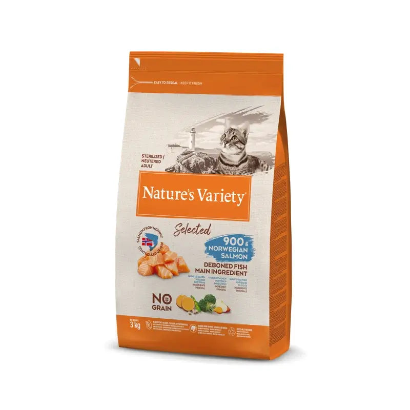 Nature'S Variety Feline Adult Selected Adult Sterilised Salmon 3Kg, Katzenfutter