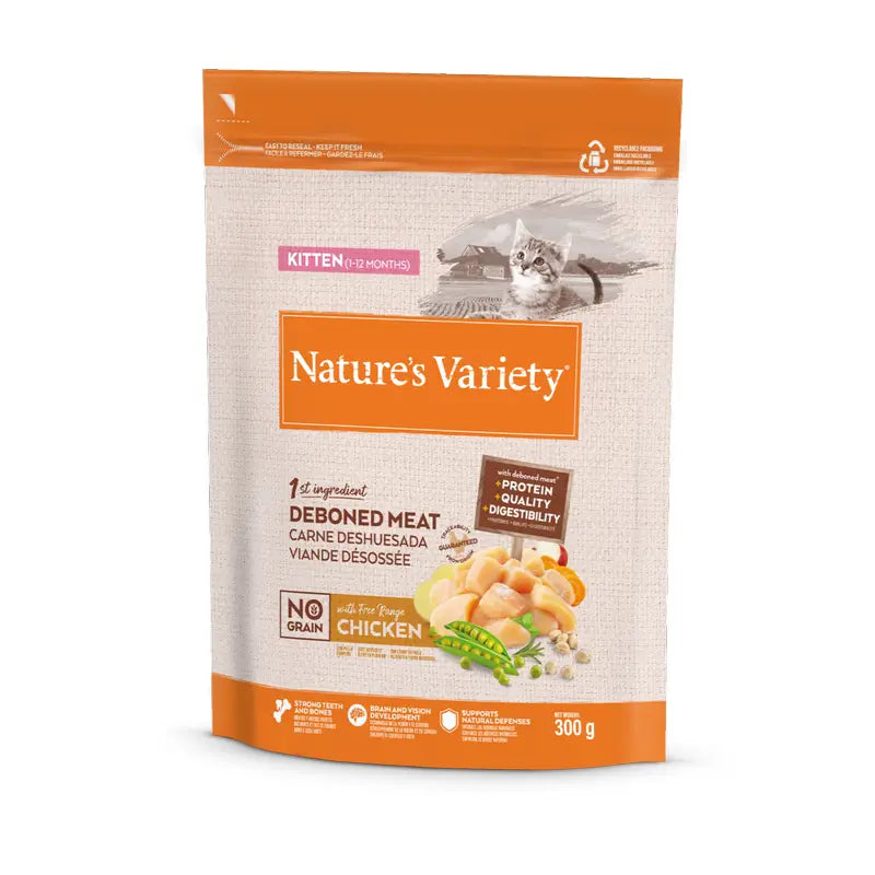 Nature'S Variety Grain Free Kitten Katzenfutter für Kätzchen mit Weißfisch, 300 g