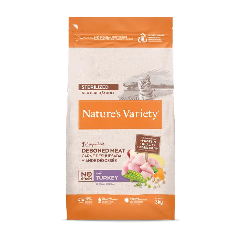 Nature'S Variety Katzenfutter, mit Truthahn, naturbelassen, 3 kg