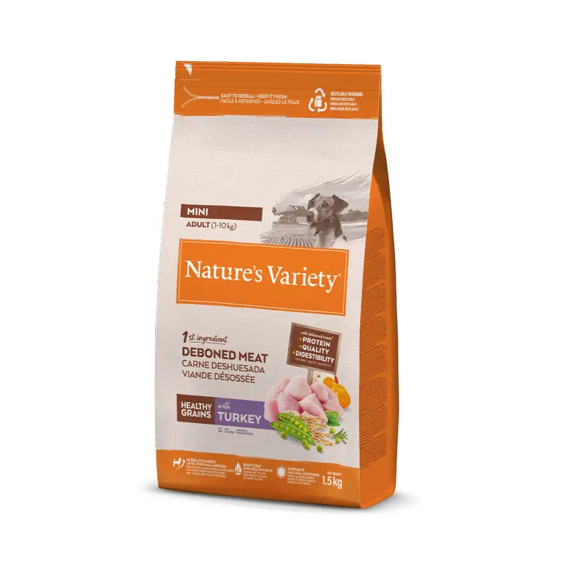 Nature'S Variety Hundefutter, Mini, mit Truthahn, naturbelassen, 1,5 kg
