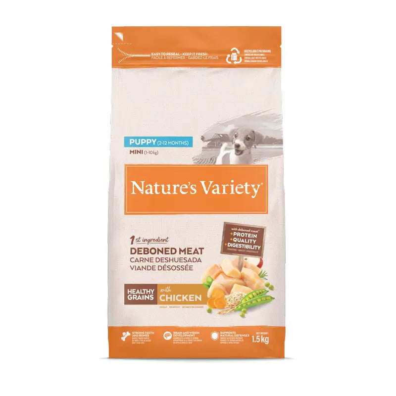 Nature'S Variety Hundefutter, Mini, mit Huhn, naturbelassen, 1,5 kg