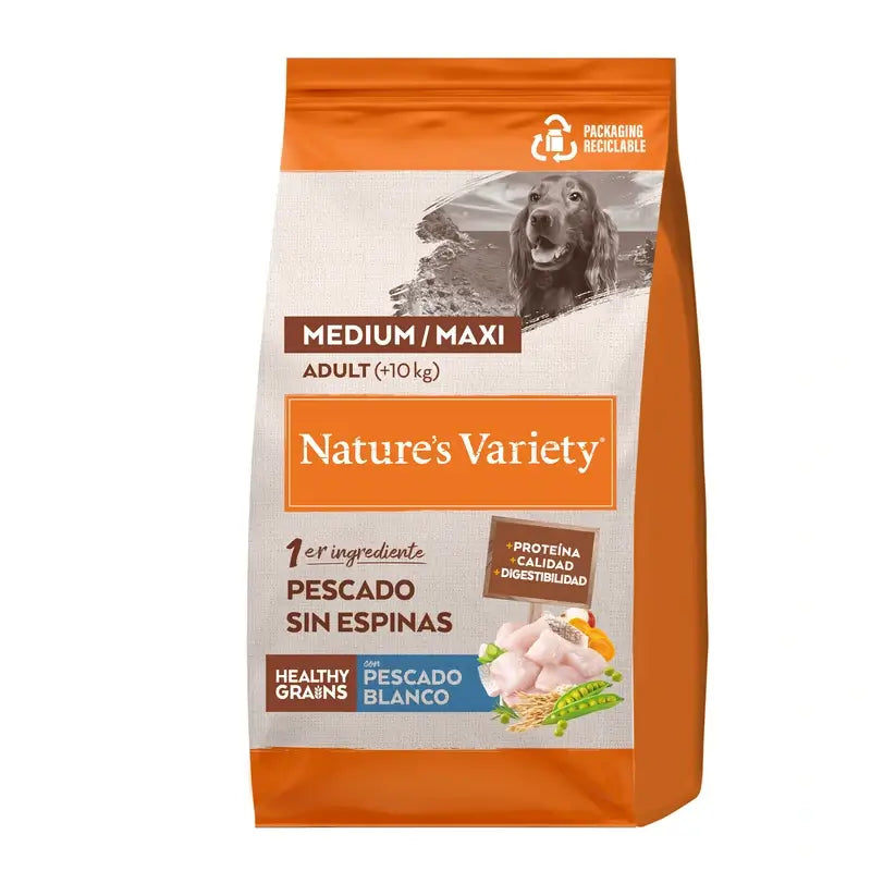 Nature's Variety Hundefutter Medium White Fish mit Getreide 12000 g