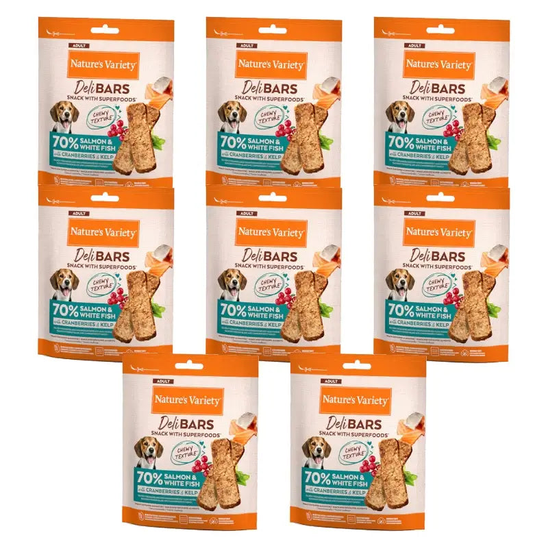 Nature'S Variety Snack Nvd Delibars Spfood Sncks Slmn 0,070 kg, 8 x 70 g