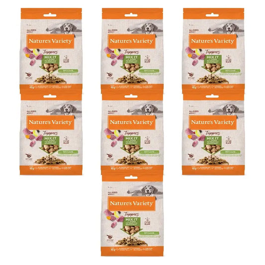 Nature'S Variety Gefriergetrocknete Toppers für Hunde, mit Lamm, naturbelassen, 7 x 40 g