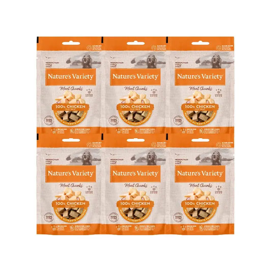 Nature'S Variety Gefriergetrocknete Toppers für Hunde, mit Hähnchen, naturbelassen, 6 x 50 g