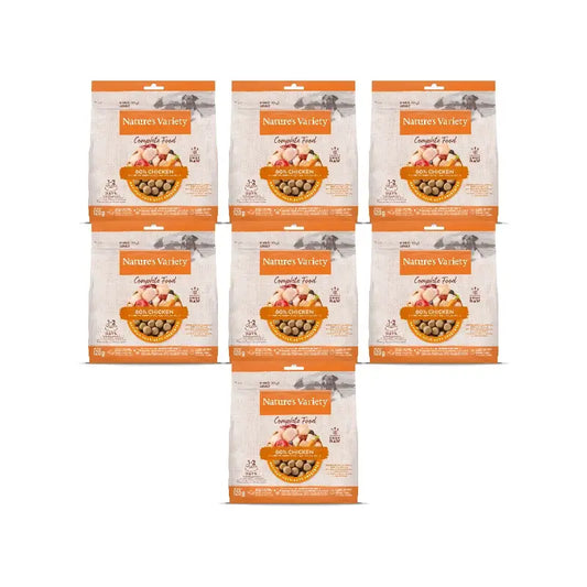 Nature'S Variety Gefriergetrocknete Toppers für ausgewachsene Mini-Hunde, mit Huhn, naturbelassen, 7 x 120 g