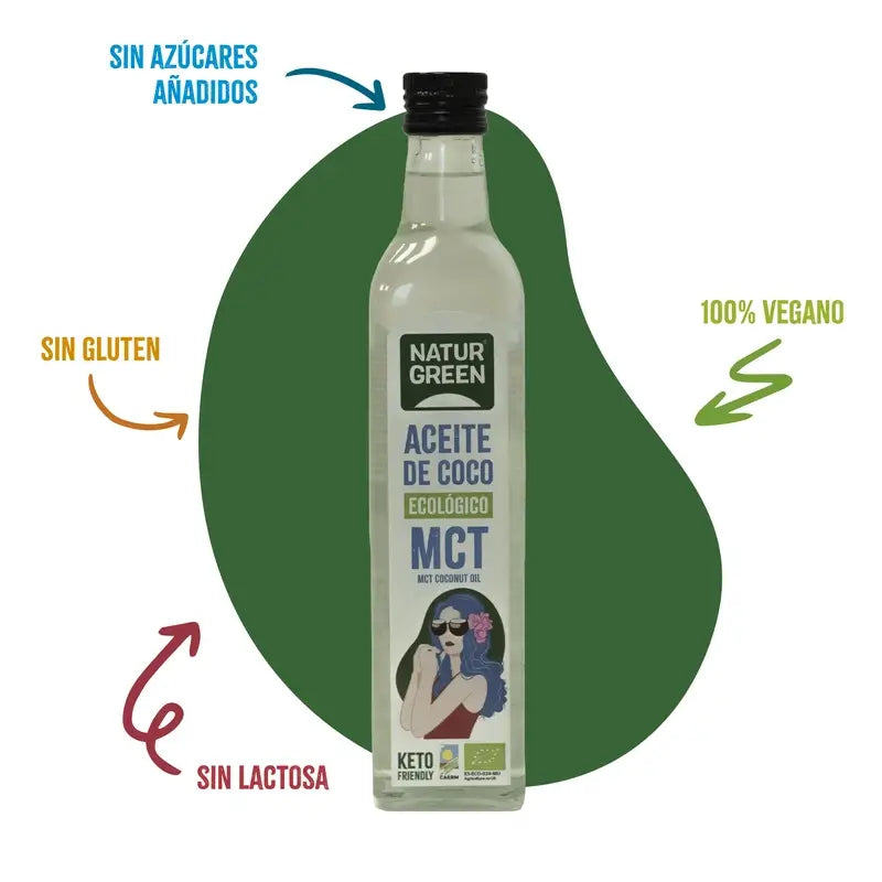 Naturgreen Kokosnussöl Mct Bio, 500 ml