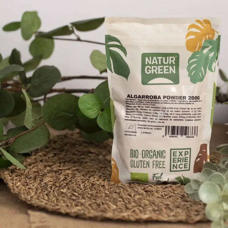 Naturgreen Erlebnis Johannisbrot Pulver Bio Glutenfrei, 200 g