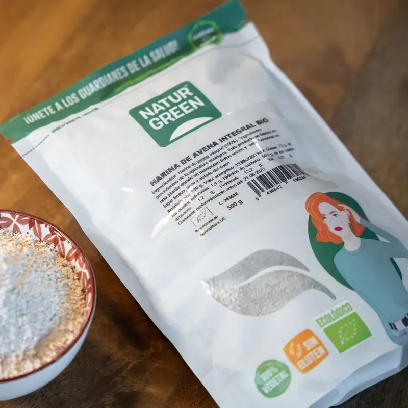 Naturgreen Vollkorn-Haferflocken Glutenfrei, 500 g