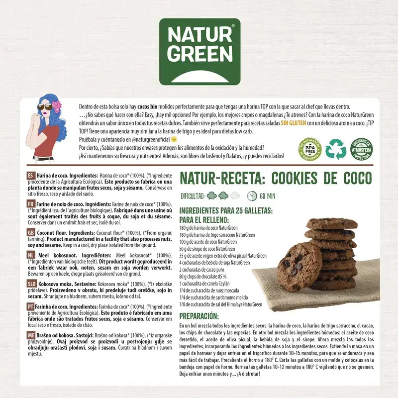 Naturgreen Kokosnussmehl, 500 g