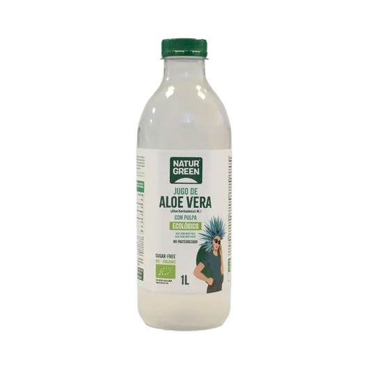 Naturgreen Aloe Vera Saft mit Fruchtfleisch, 1 l