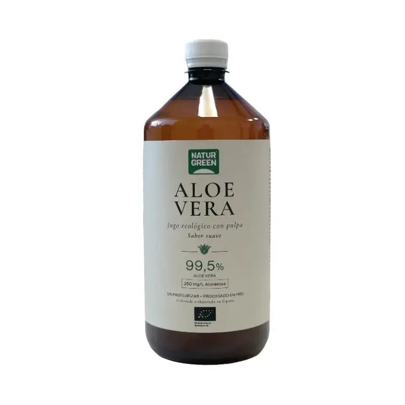 Naturgreen Aloe Vera Saft mit Fruchtfleisch, 1 l