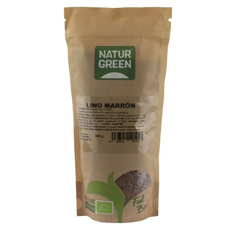 Naturgreen Brauner Flachs Bio, 500 g