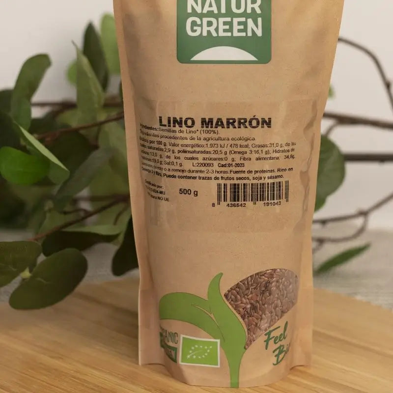 Naturgreen Brauner Flachs Bio, 500 g