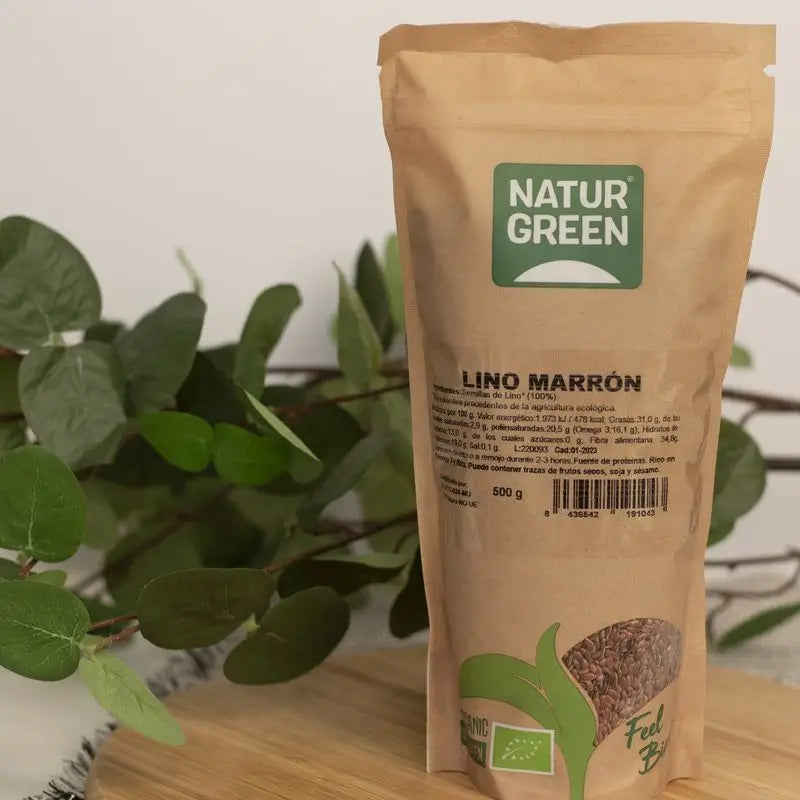 Naturgreen Brauner Flachs Bio, 500 g