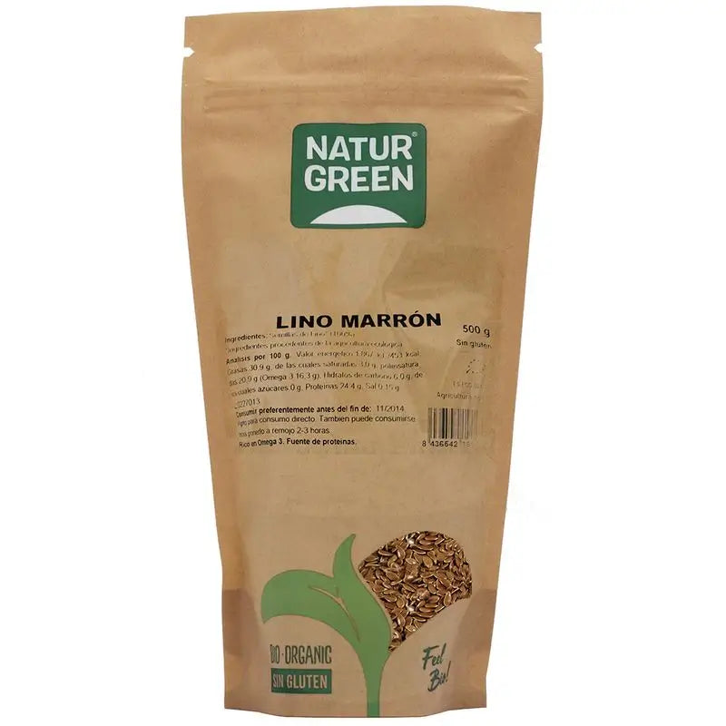 Naturgreen Brauner Flachs Bio, 500 g
