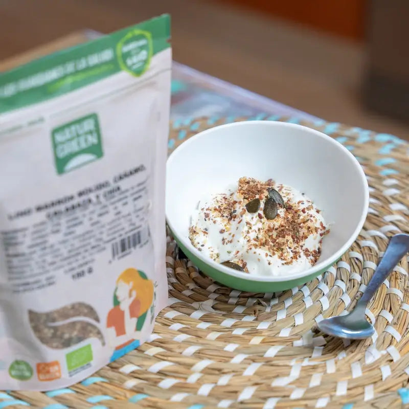 Naturgreen Bio Flachs-, Hanf-, Kürbis- und Chia-Samen, 150 g
