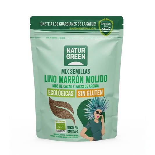 NaturGreen Leinsamen, Kakaonibs & Aronia Bio 150 g